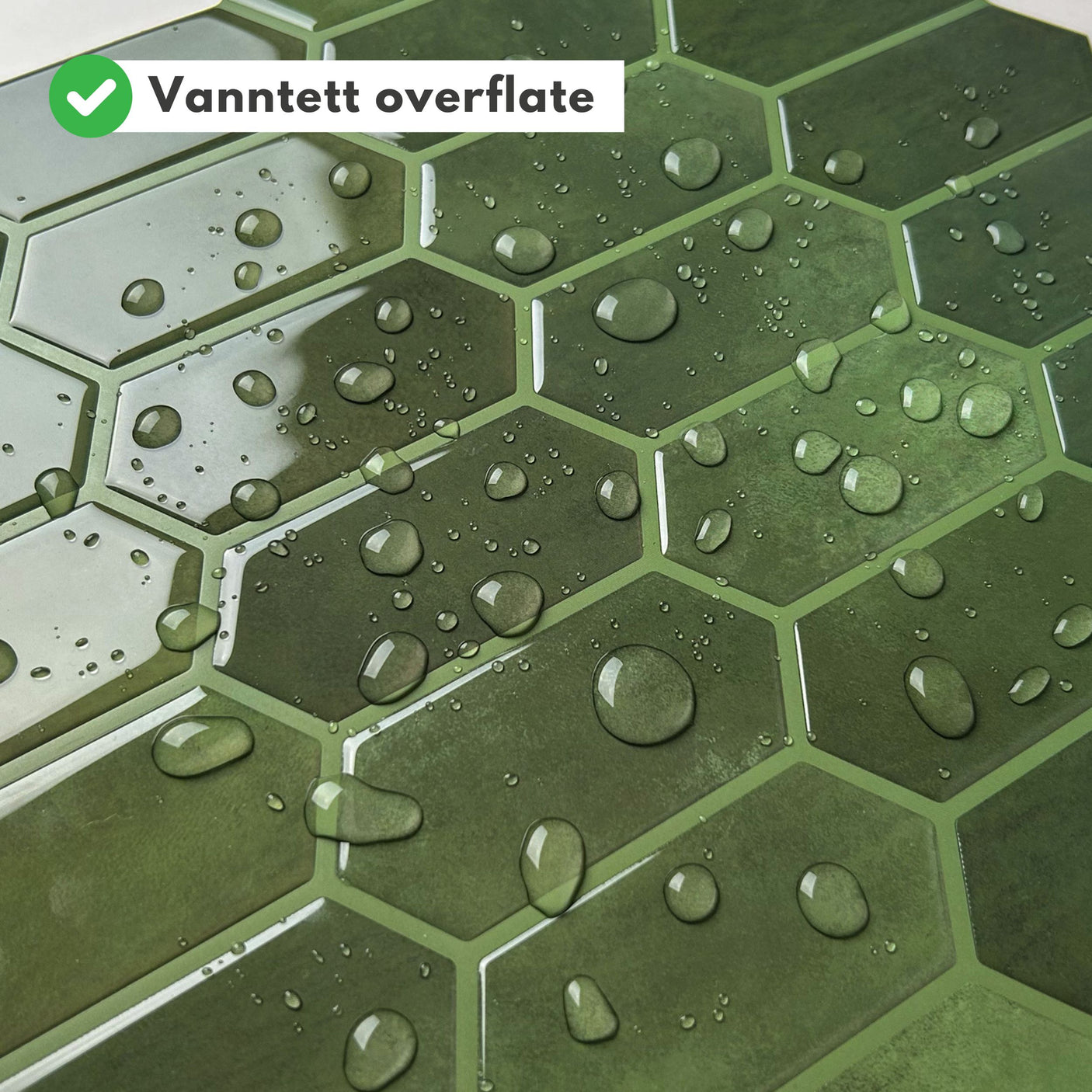 Alexandra grønn selvklebende fliser