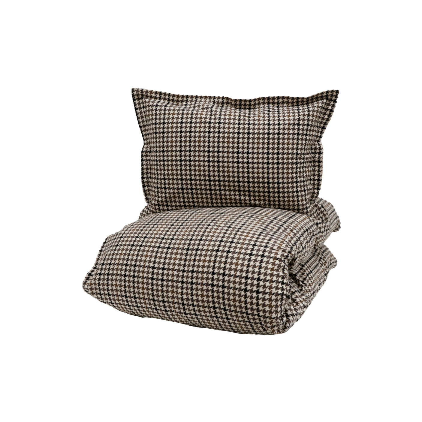 Halvor Bakke Chateau Roubine sengesett i beige med hundetannsmønster