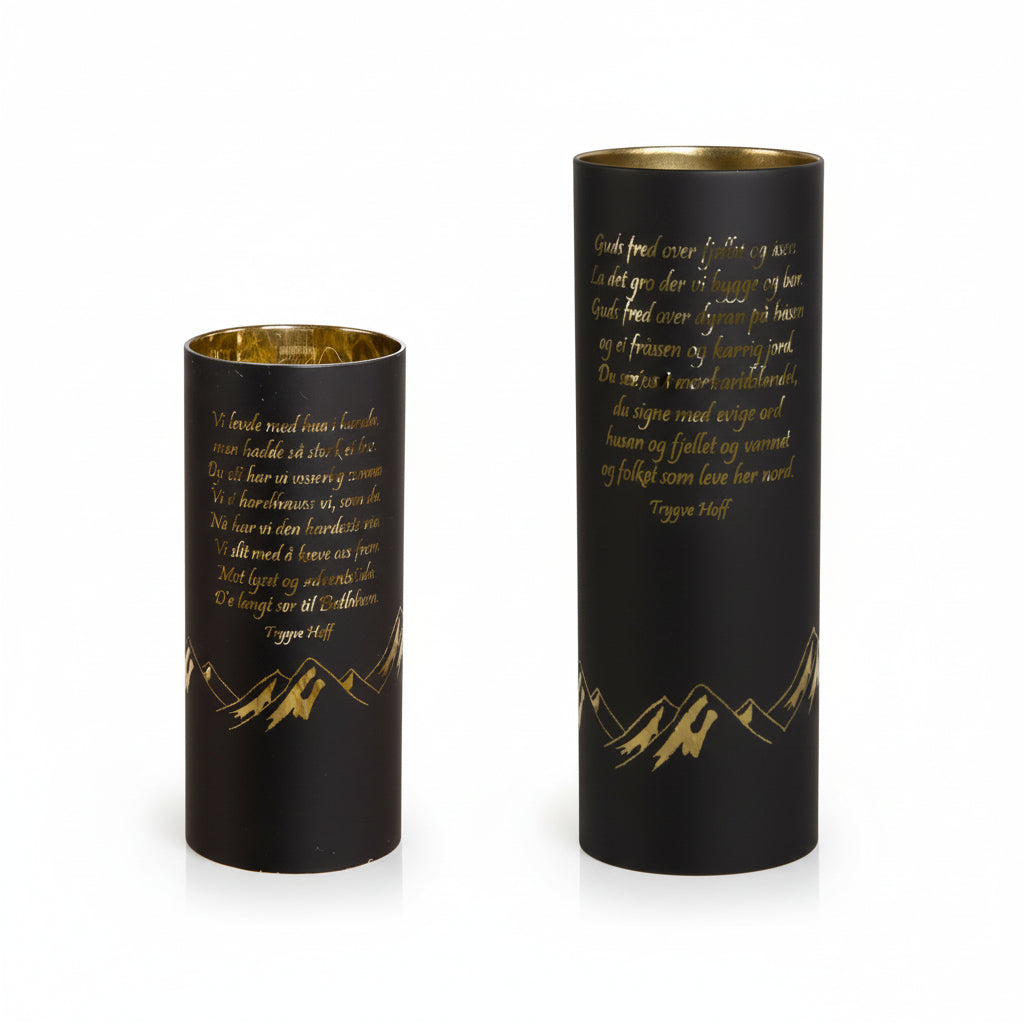 Nordnorsk LED-Lyslykter matt sort