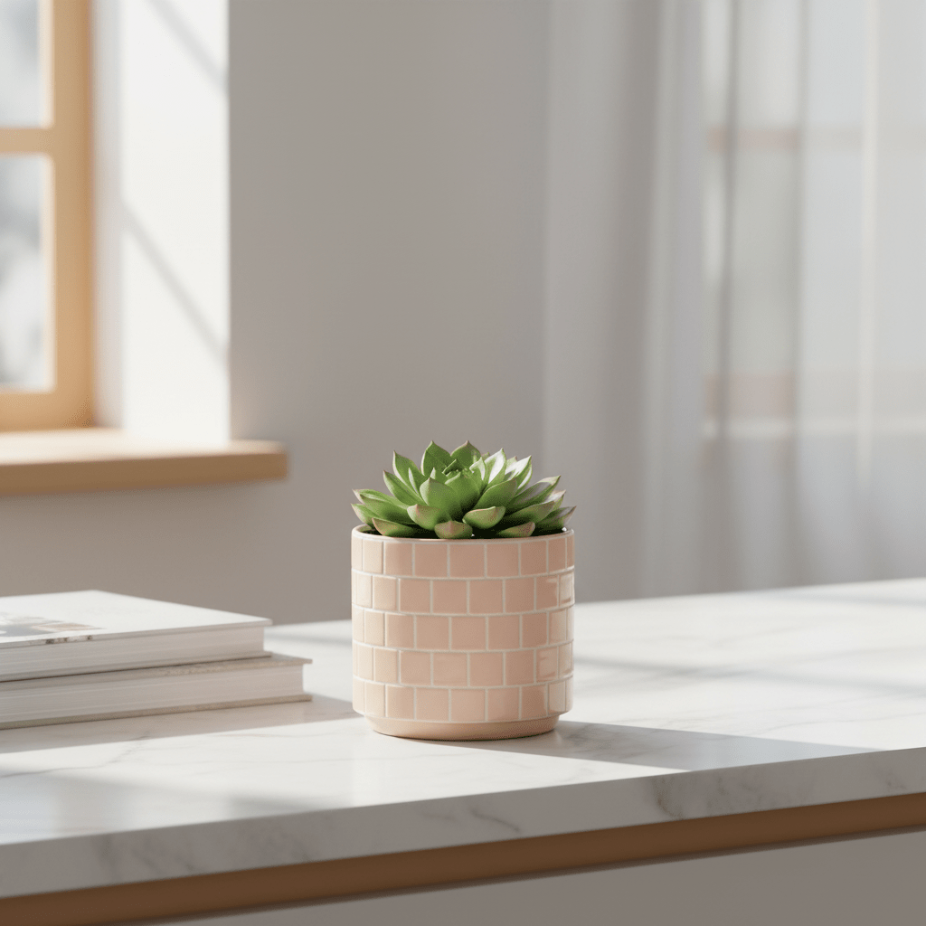 Blush mosaikk potte ø 10,5 cm - Lindas Dekor