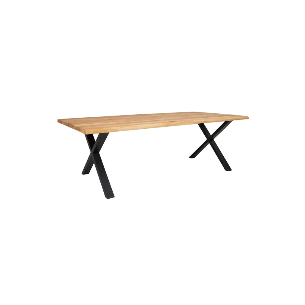 Kvadratisk billede af Toulon spisebord 240 cm naturlig eg med metalben