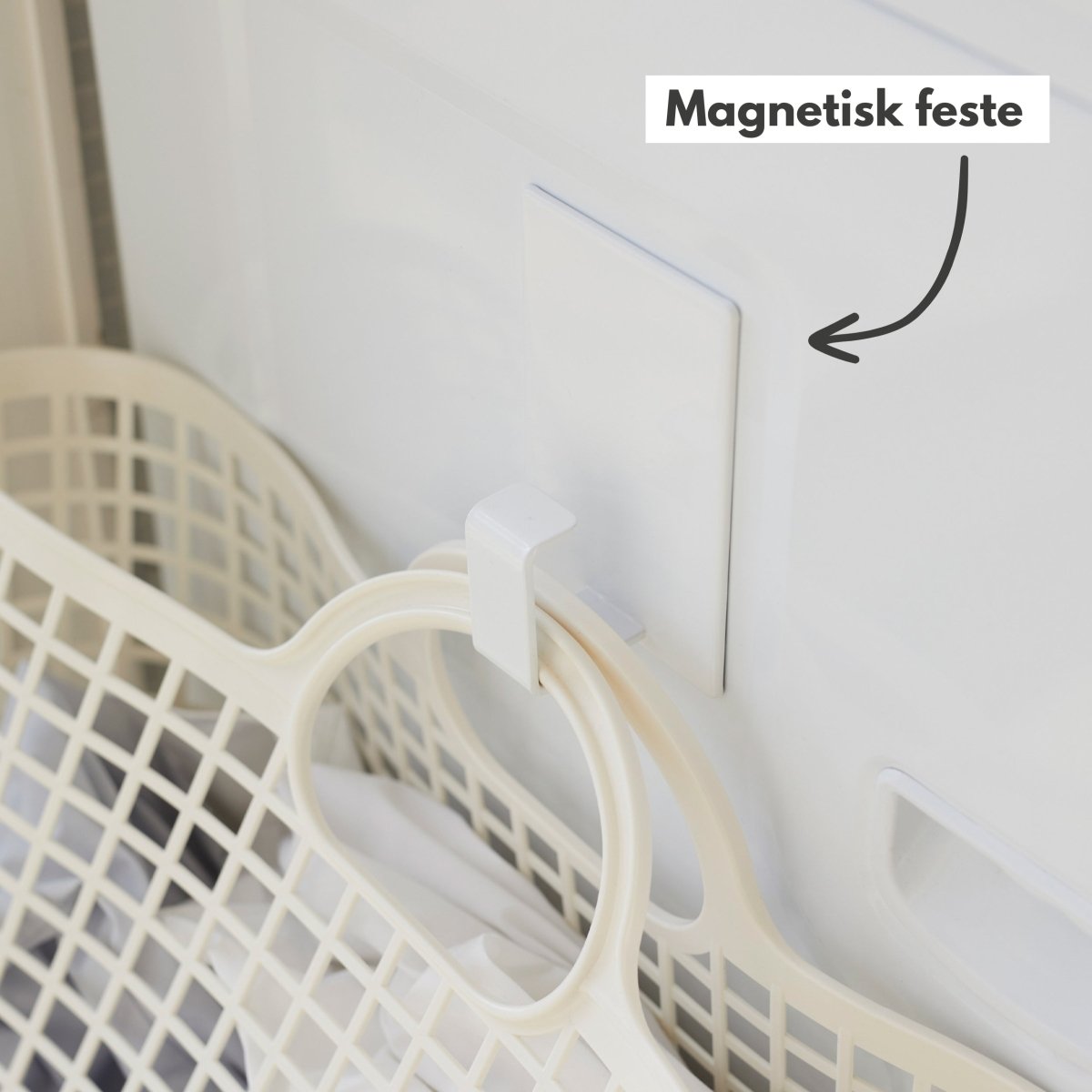 Magnetisk krok hvit - Lindas Dekor