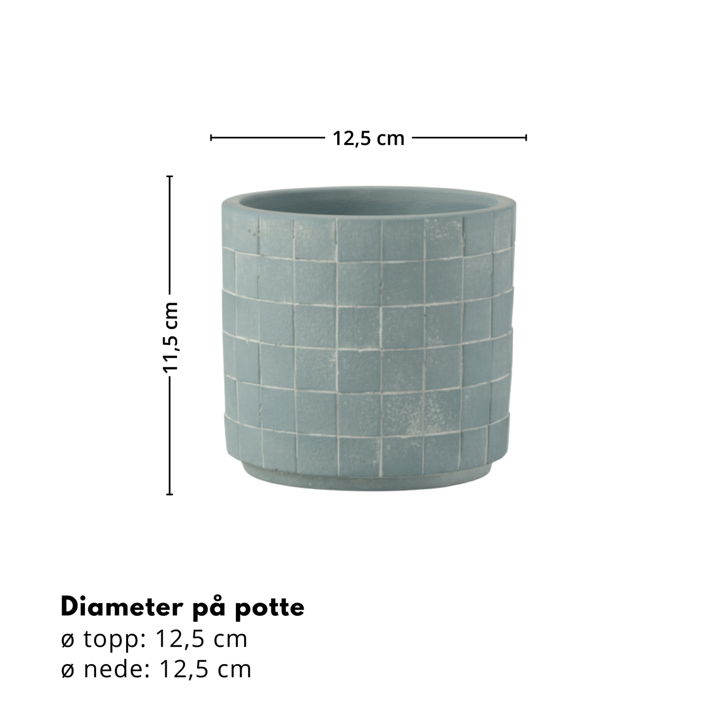 Fjord mosaikk potte ø 10,5 cm