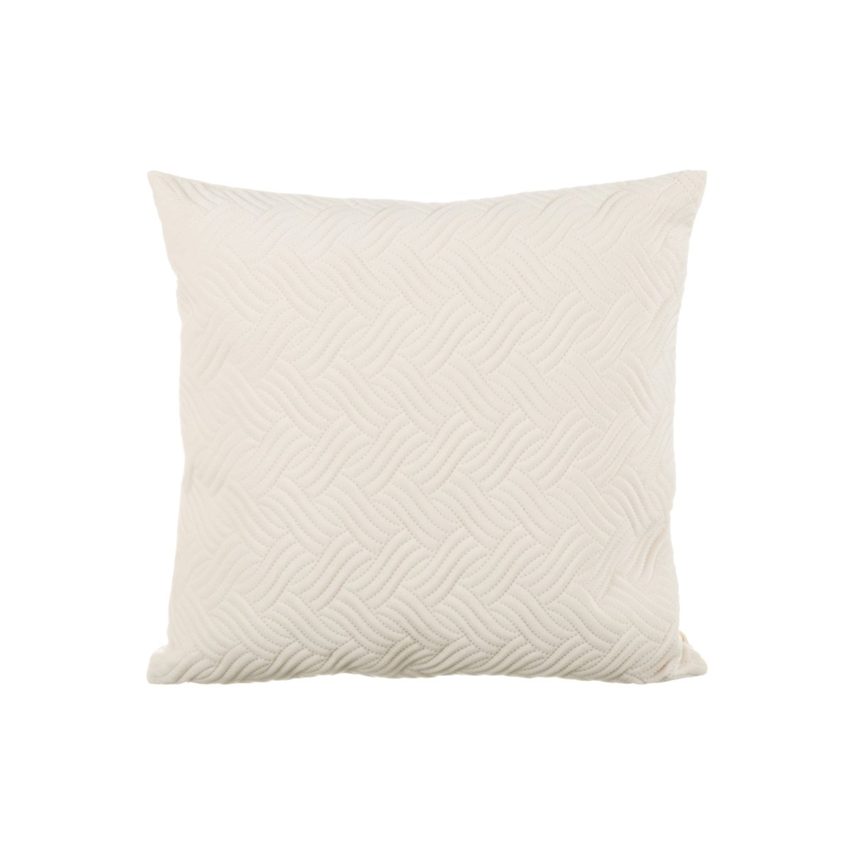 Putetrekk wave velur krem 45 x 45 cm - Lindas Dekor