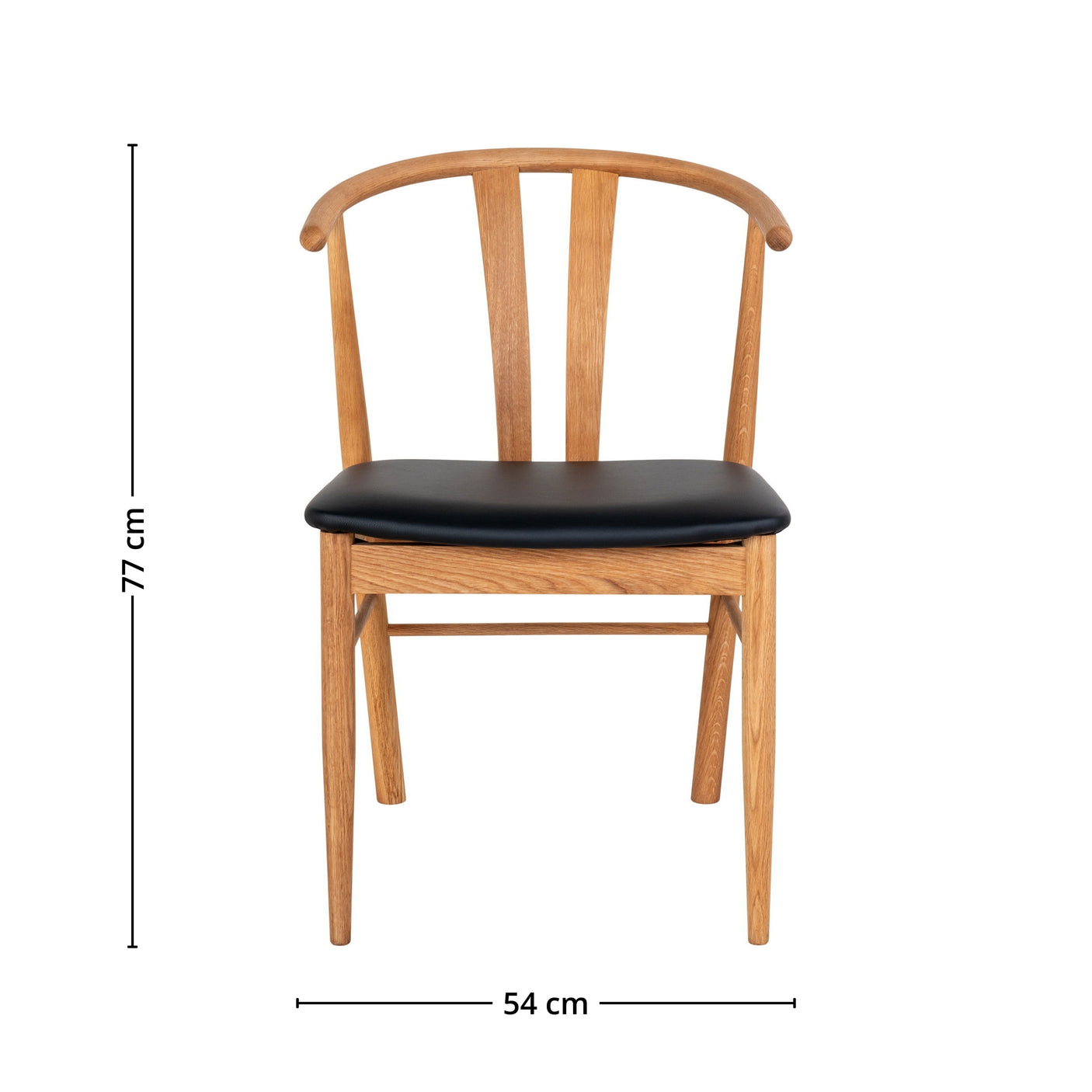 2-pk Artenara spisestol oak veneer