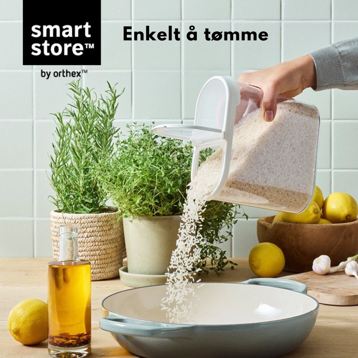 SmartStore Flip oppbevaringsboks med lokk 1,7 L - Lindas Dekor