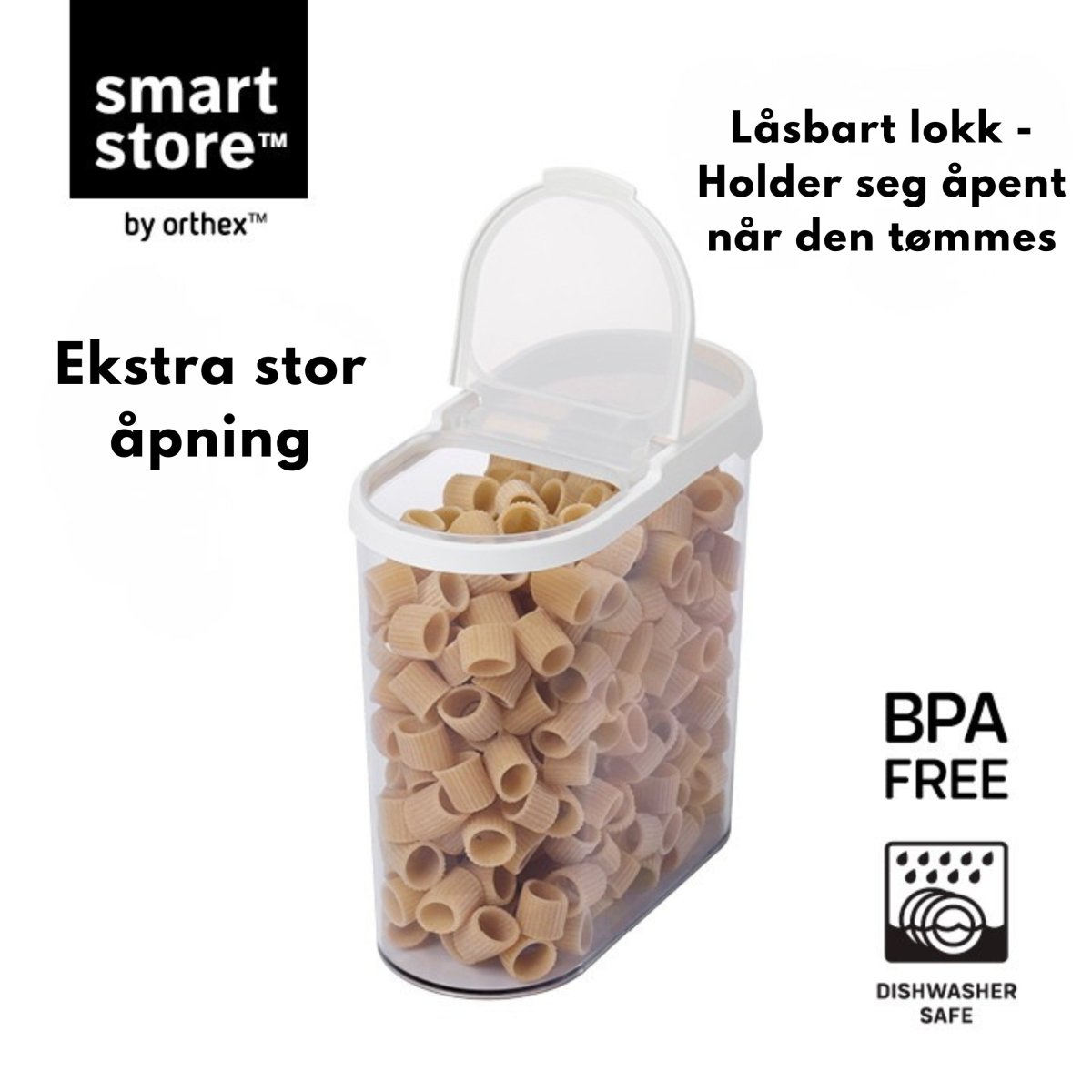 SmartStore Flip oppbevaringsboks med lokk 1,7 L - Lindas Dekor