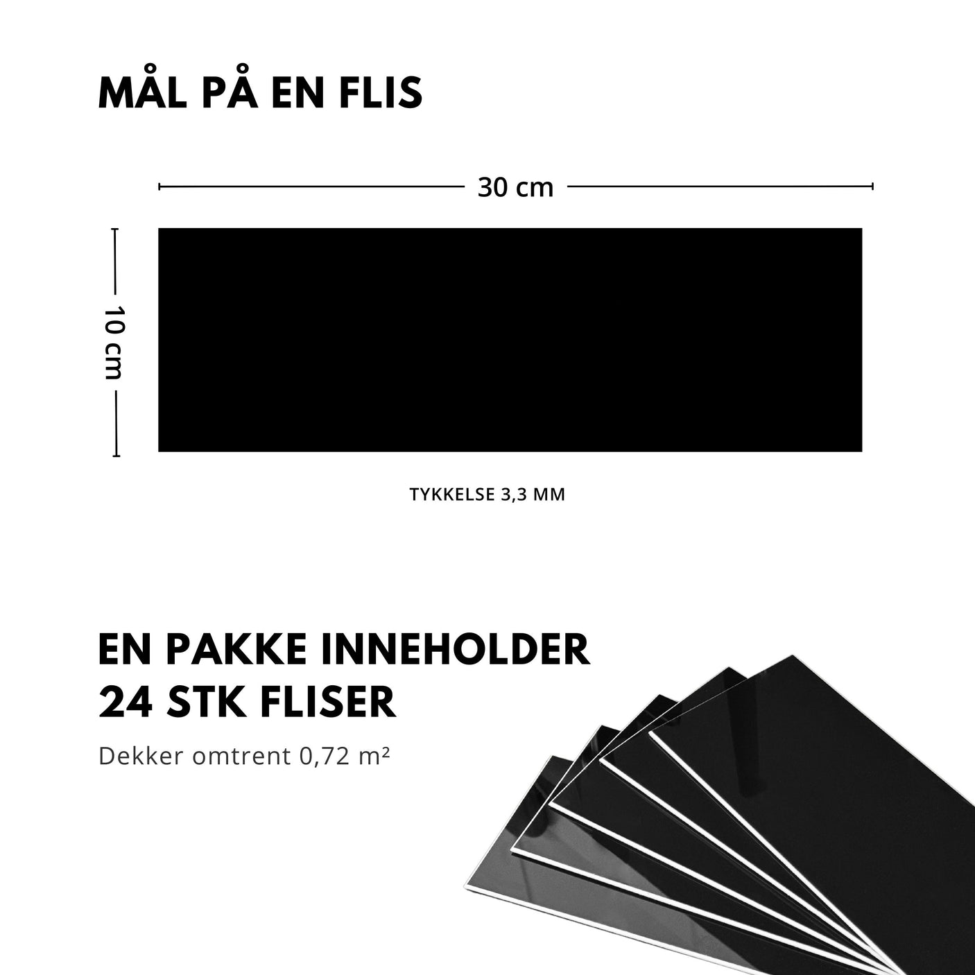 Hender som monterer Hailey sort peel & stick veggflis på kjøkkenvegg.