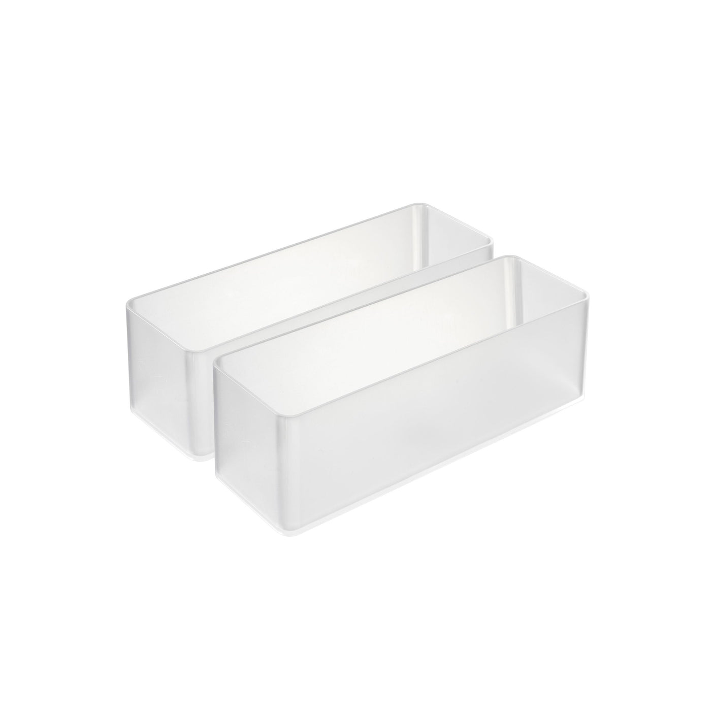 2-pk Oppbevaringsbokser stor avlang