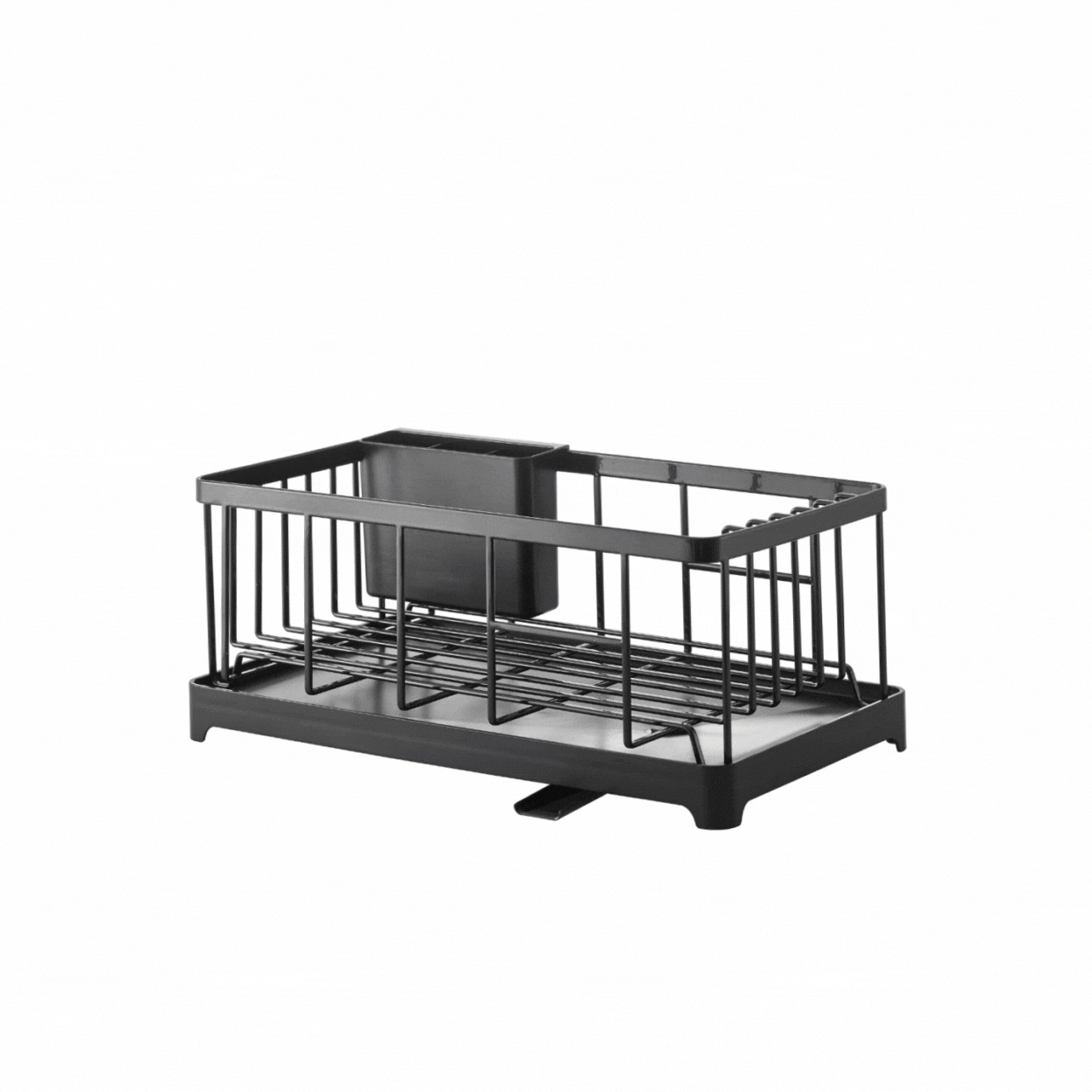 Oppvaskstativ med drypprenne sort