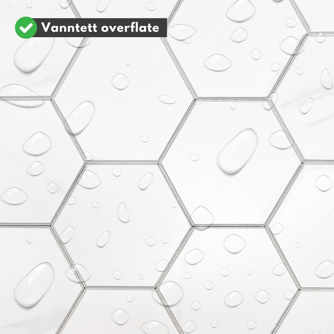 Perfekt valg for kjøkkenoppussing uten bruk av lim eller verktøy.