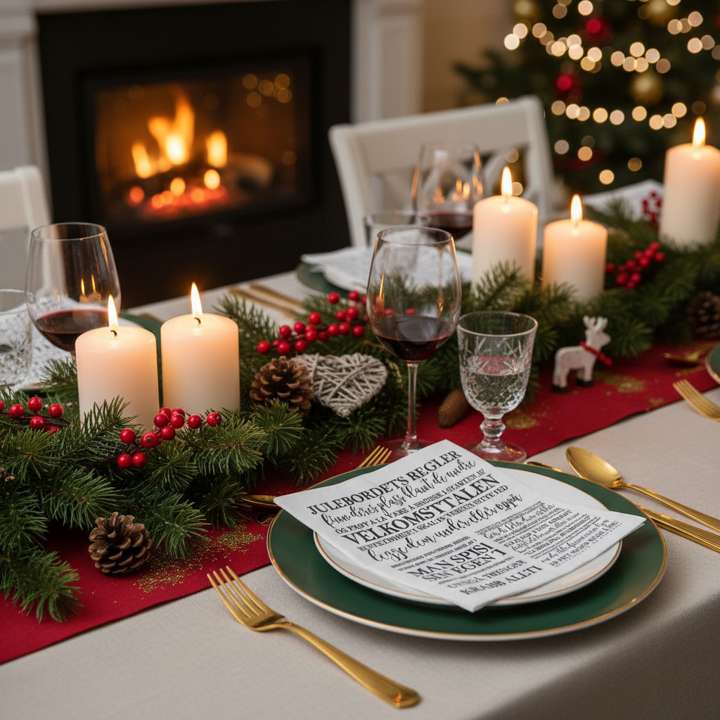 Servietter Julebordets Regler