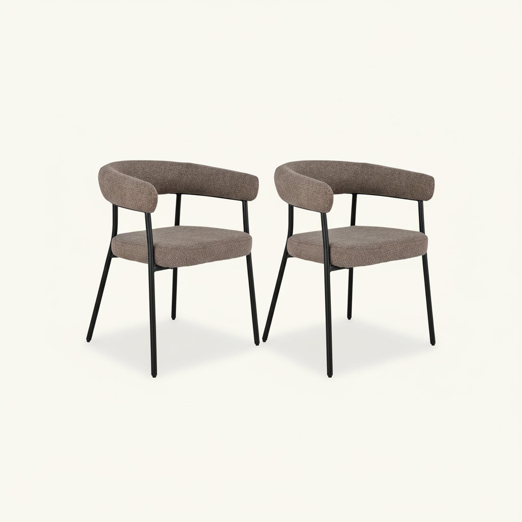 Trivio spisestol brun 2-pk i moderne spisestue