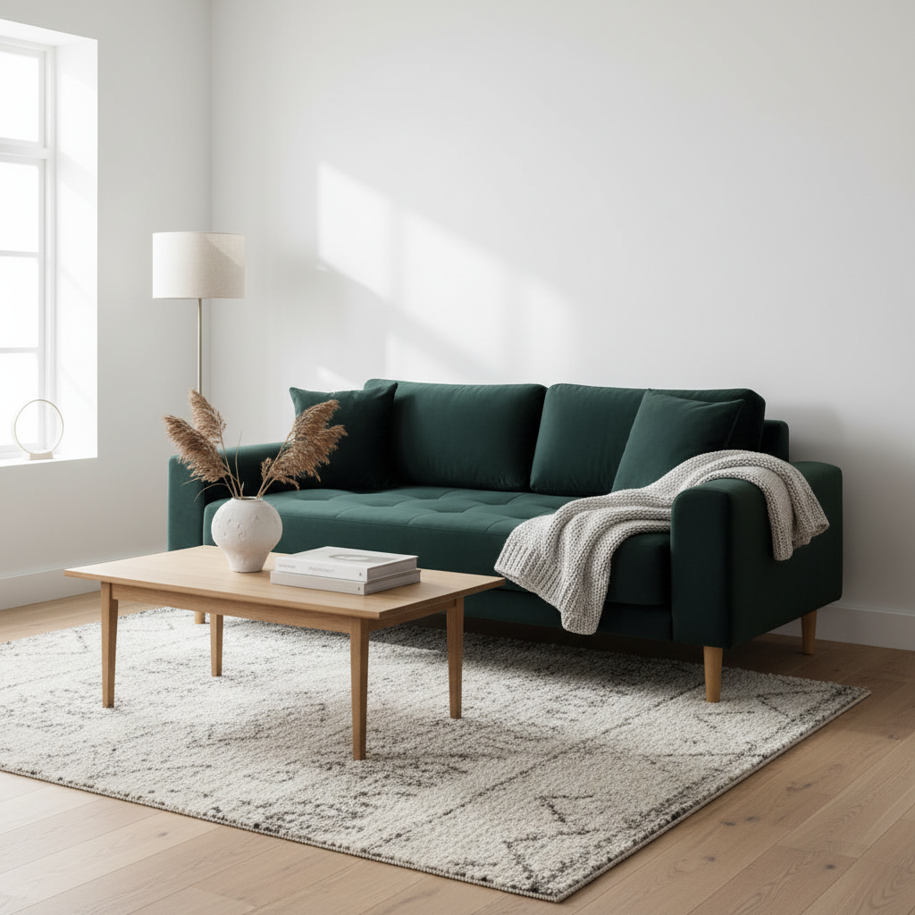 Lido 2,5 seters sofa mørkegrønn
