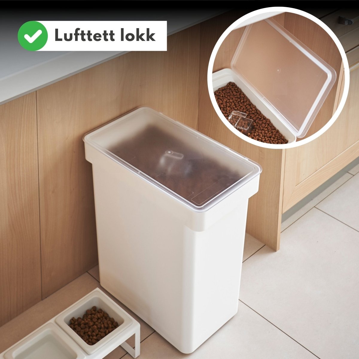 Oppbevaringsboks dyrefor hvit - Lindas Dekor