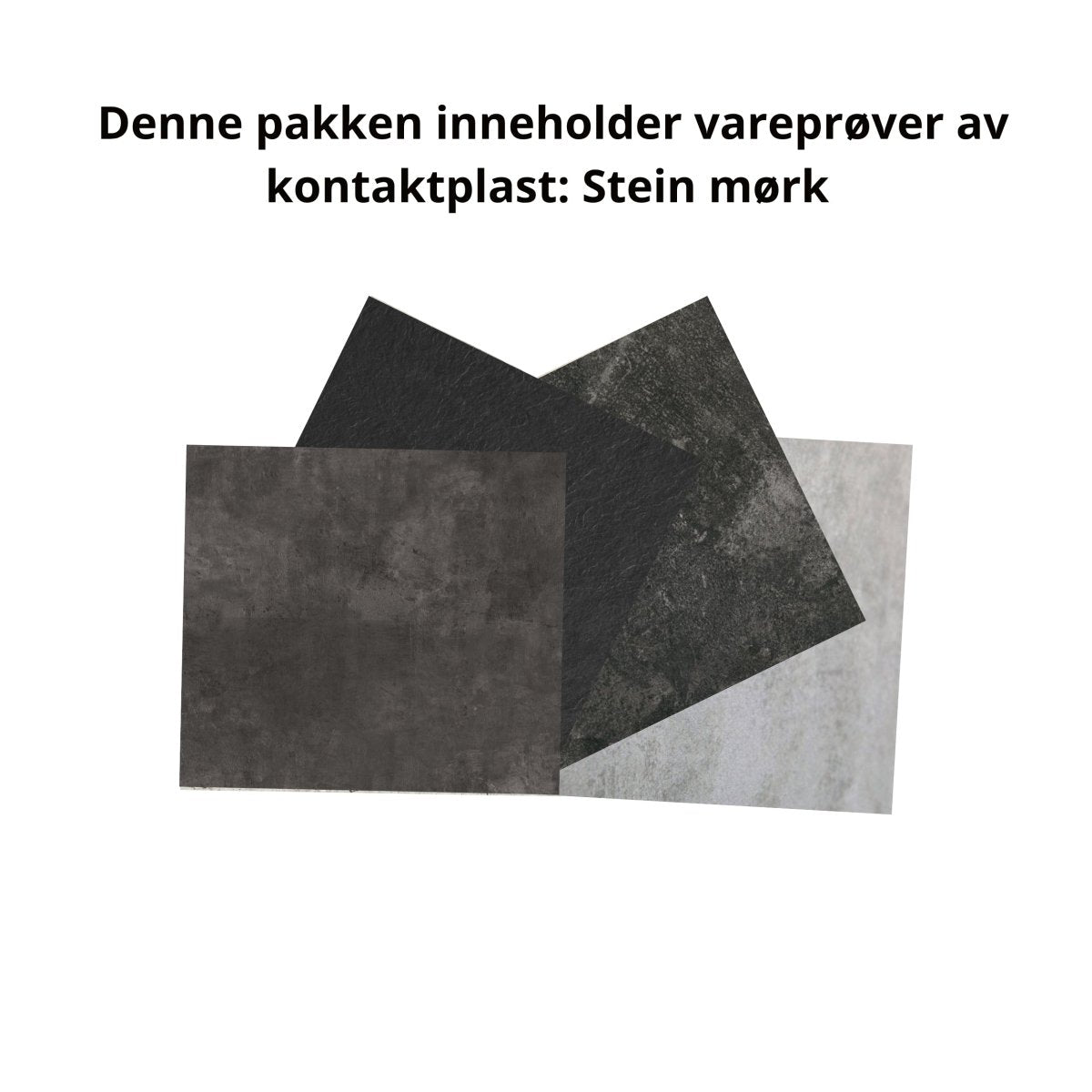 Mørk kontaktplast i steinmønster.