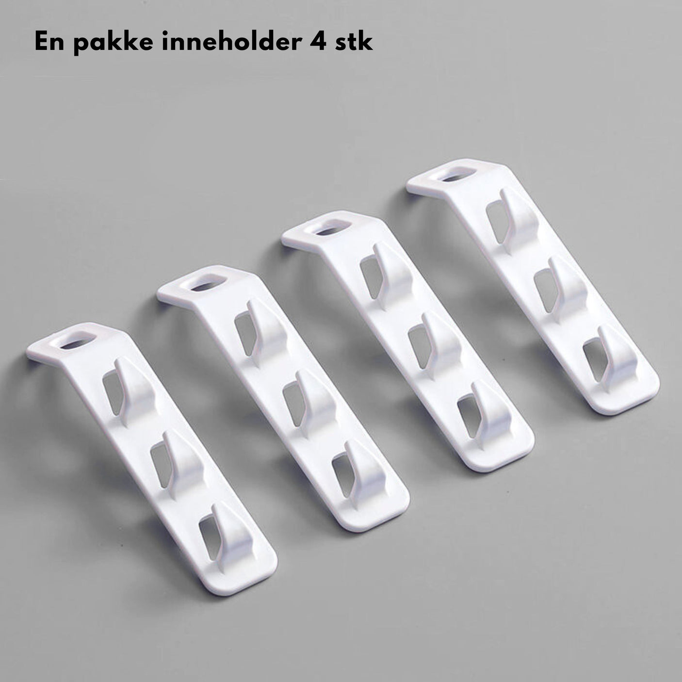4-pk ekstra kroker til kleshenger