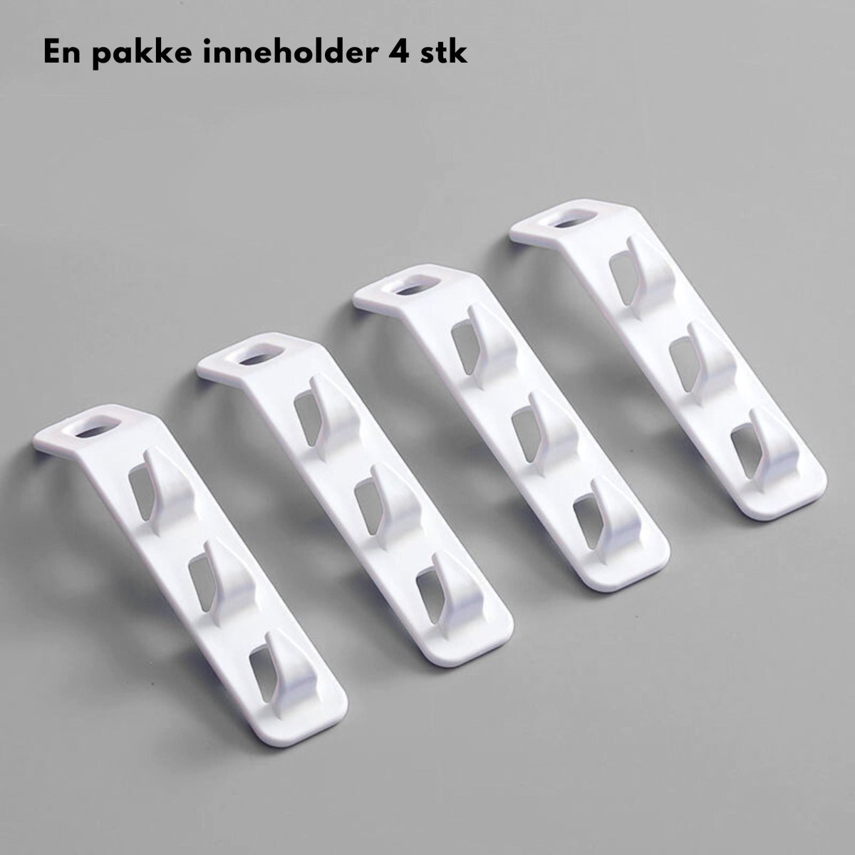 4 - pk ekstra kroker til kleshenger - Lindas Dekor