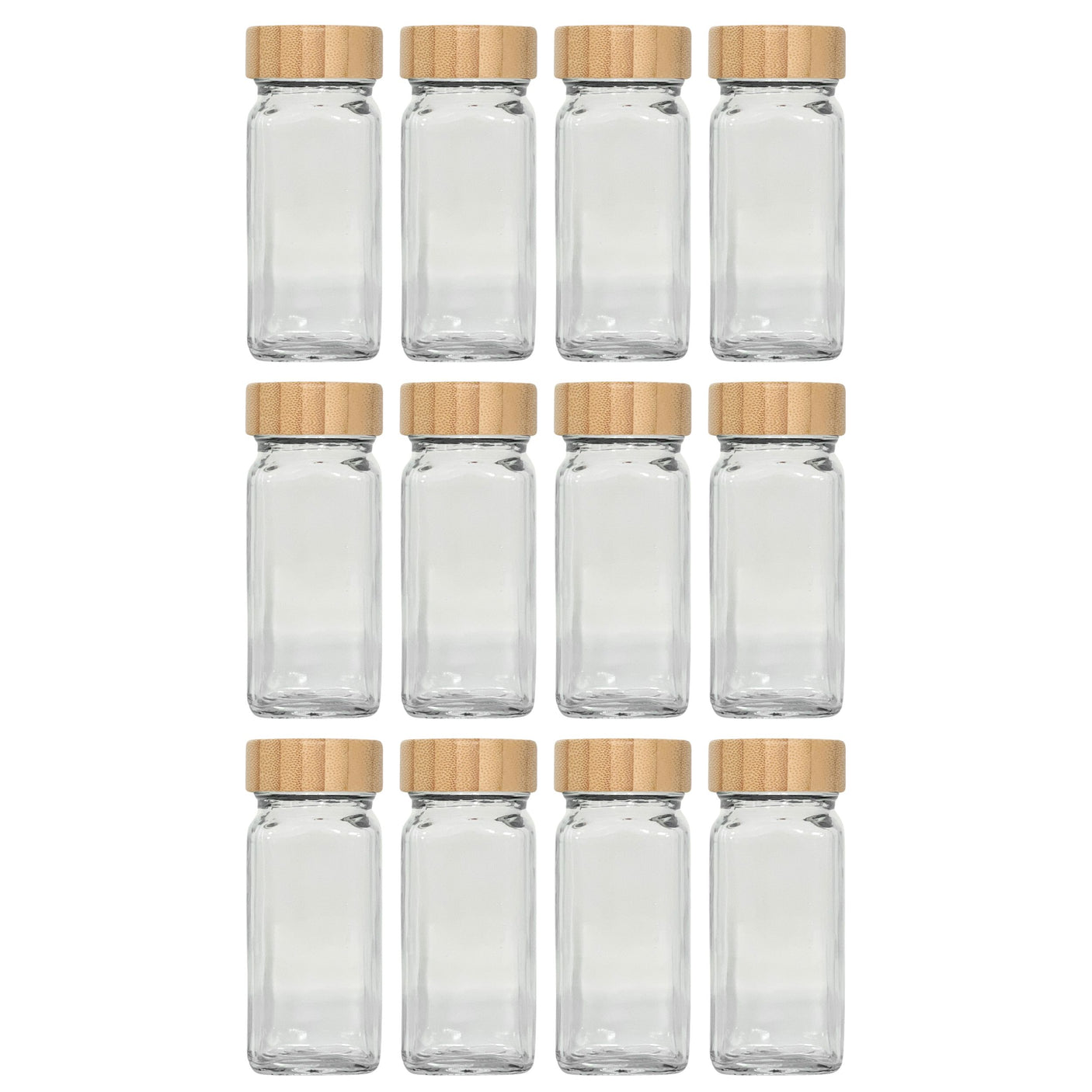 12-pk Krydderglass, firkantet