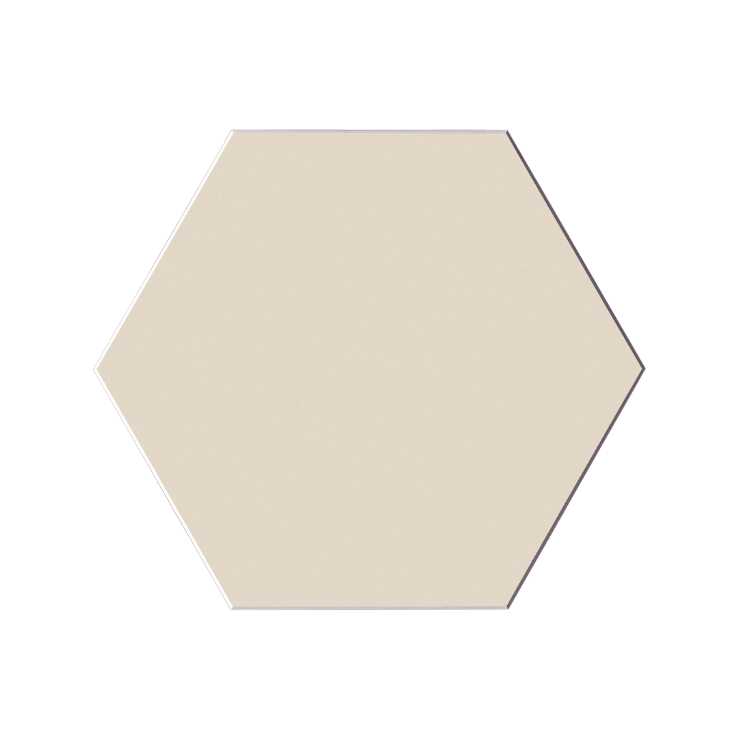 20-pk Hexagon beige selvklebende veggflis