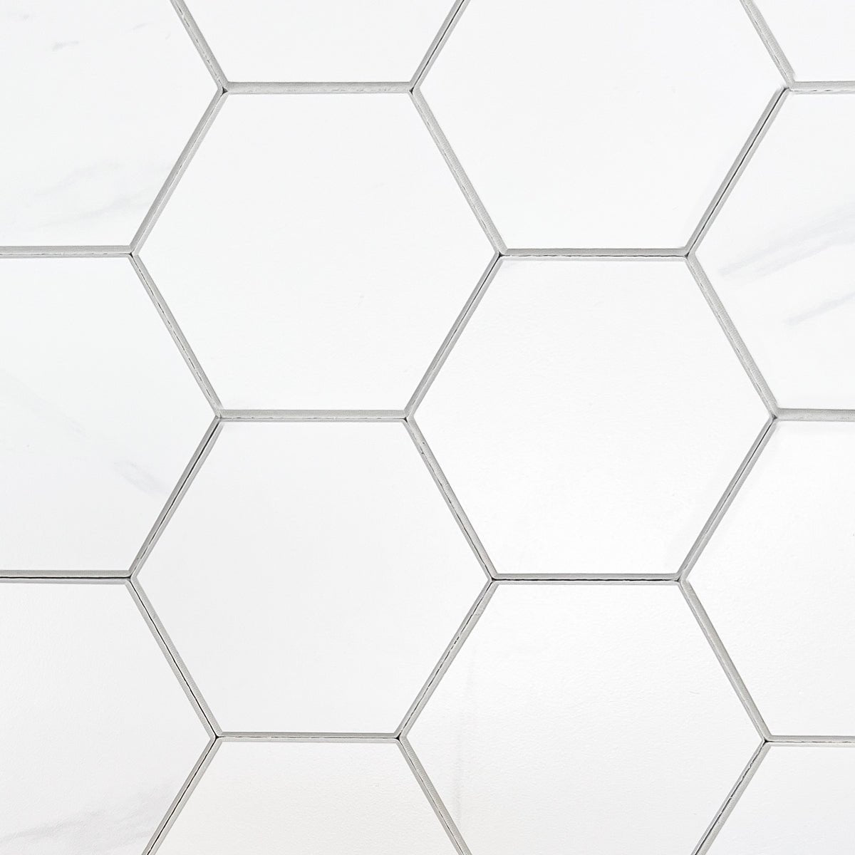 Vareprøve: Stein Hexagon marmor selvklebende veggfliser - Lindas Dekor