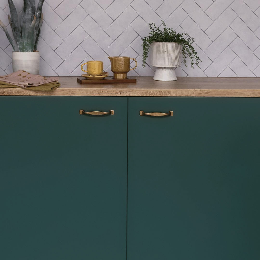 Uni matt mørk grønn kontaktplast