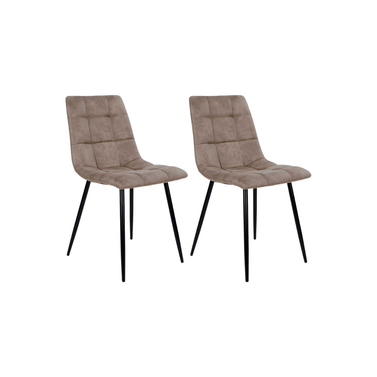 2-pk Middelfart spisestol lys brun - Lindas Dekor Spisestol