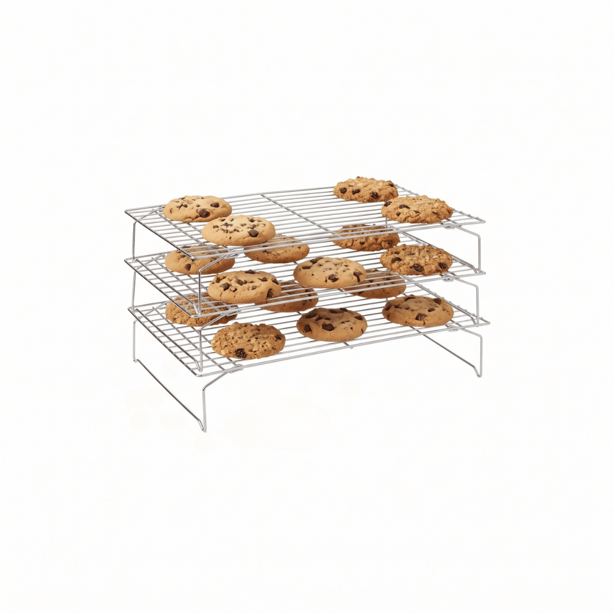 3-pk stabelbar avkjølingsrist 40 x 25 cm - Lindas Dekor Stekeplate