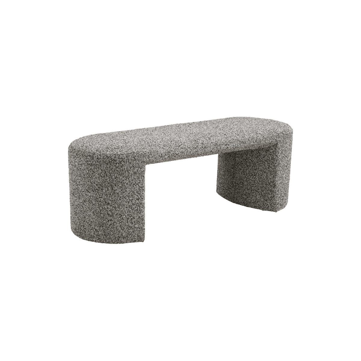 Westport benk bouclé grå 120 x 45 x 44 cm - Lindas Dekor Benk