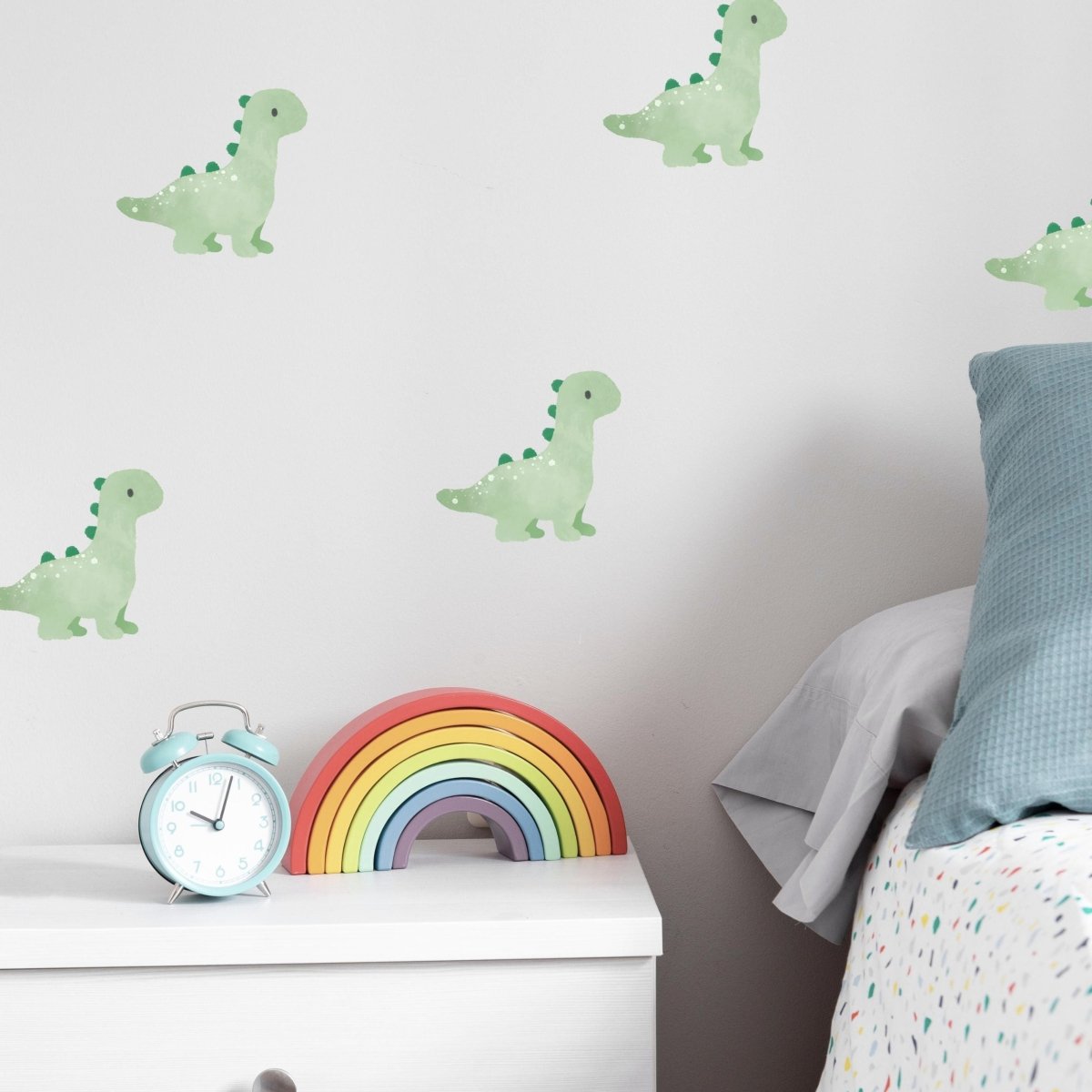 25 - pk Dino klistremerker, grønn - Lindas Dekor