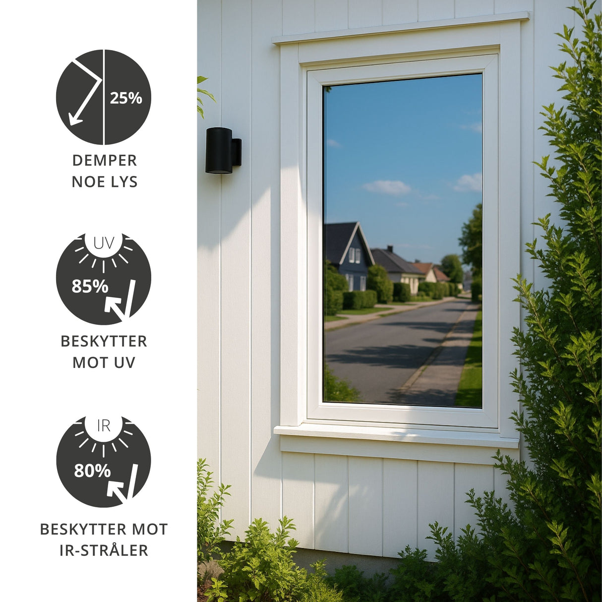 Vareprøve: Supreme Static Reflektiv vindusfolie