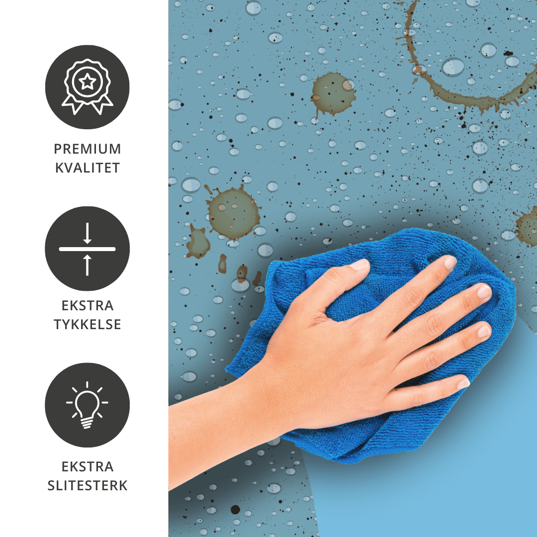 Vareprøve: Premium Caribbean blå matt kontaktplast