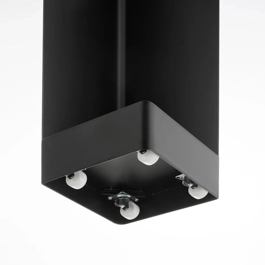 Diskré toalettpapirholder med hjul sort 80,5 cm - Lindas Dekor