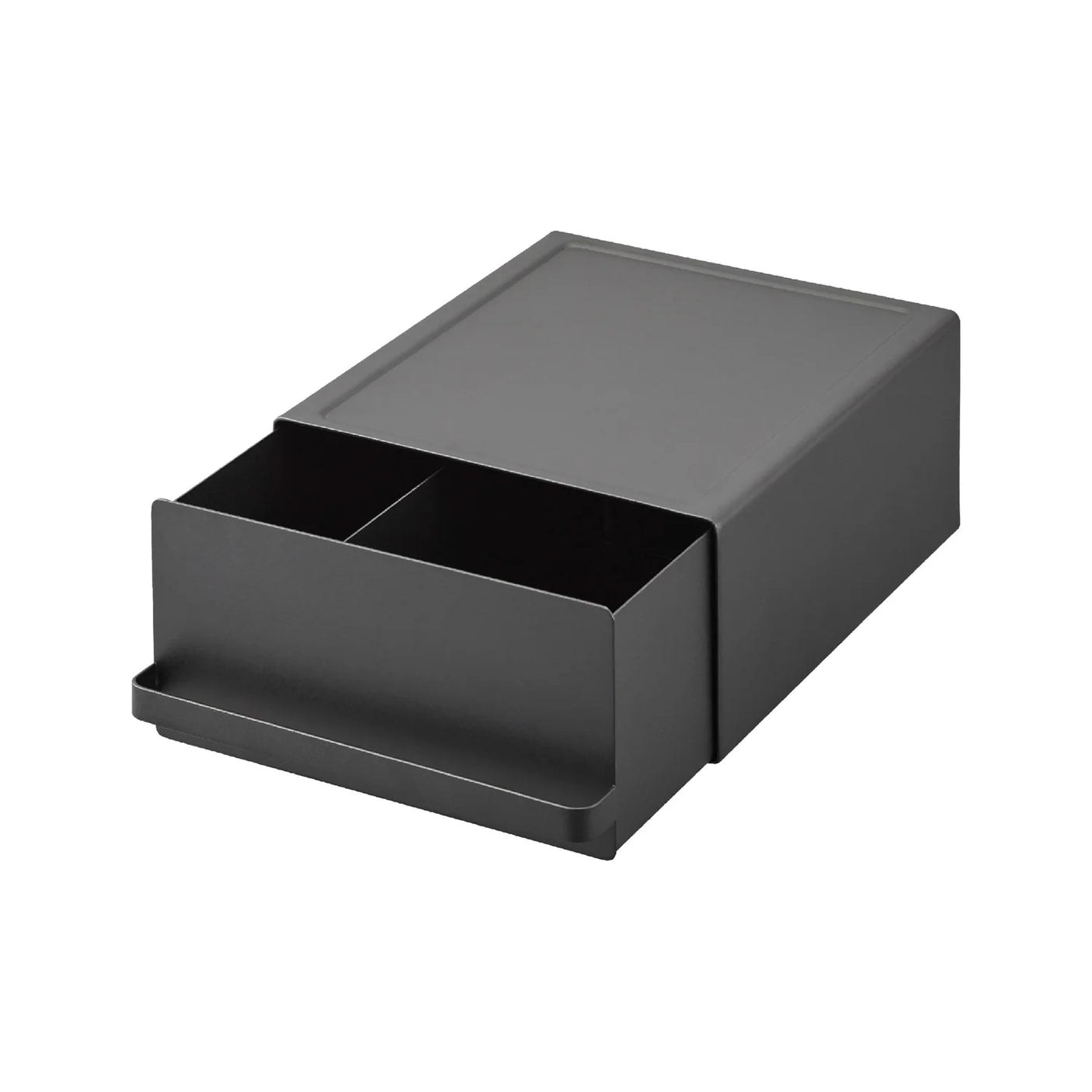 Kompakt organizer til kaffestasjon i sort teksturert metall