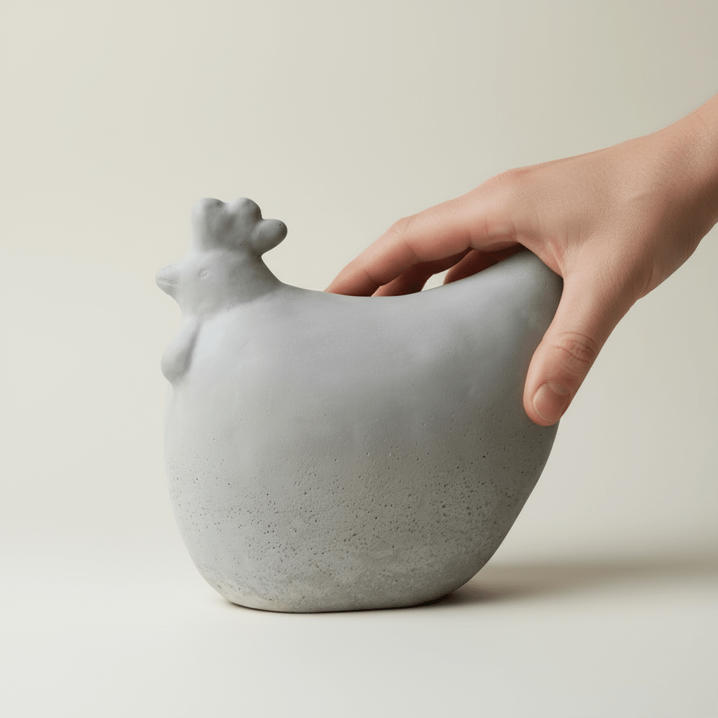DBKD Concrete Hen 18 cm påskepynt - Lindas Dekor