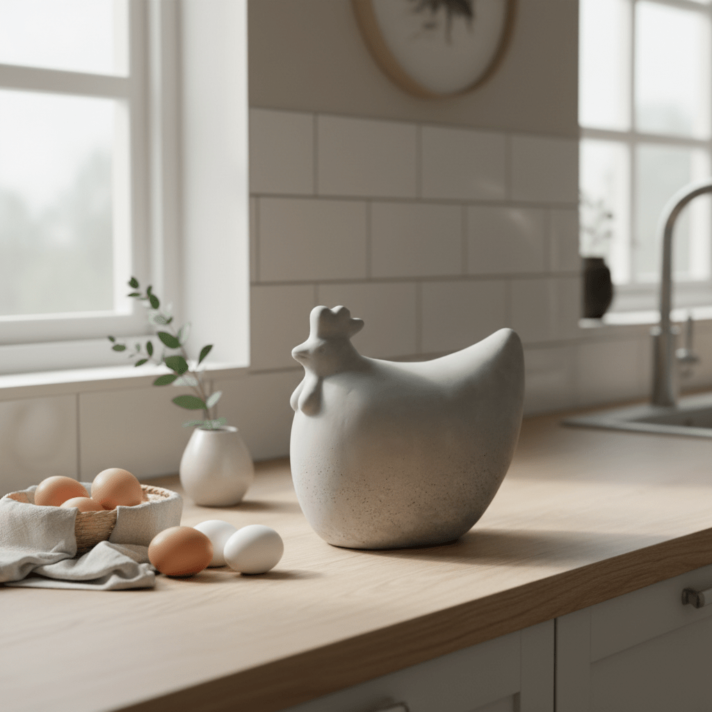 DBKD Concrete Hen 18 cm påskepynt - Lindas Dekor