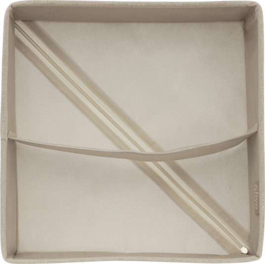 Skuffeorganiser med 2 rom beige 24 x 25 cm – produktbilde 3