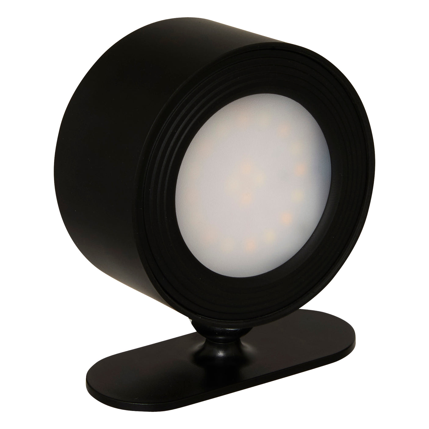 Oppladbar magnetisk LED-vegglampe sort 8 cm