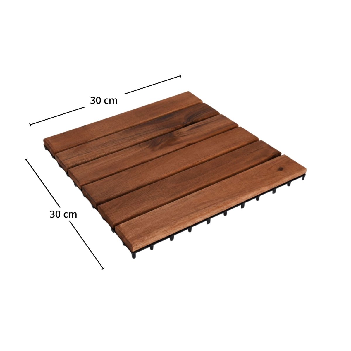 Helle Flis sett med 9 acacia 30 x 30 cm - Lindas Dekor Fliser
