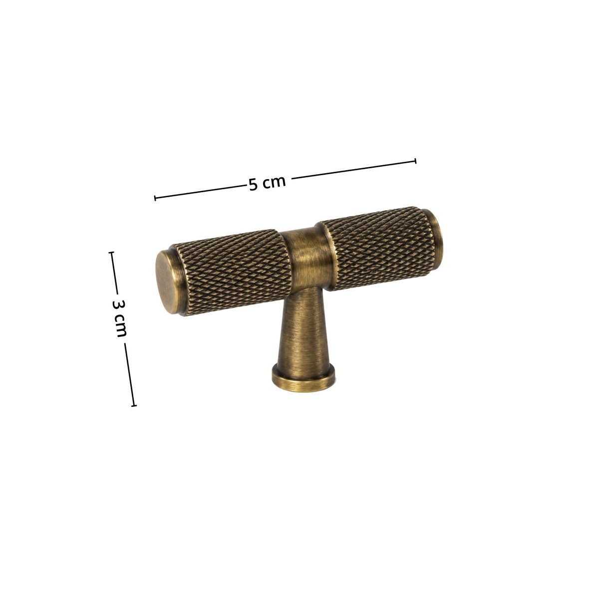 Stockholm T-bar håndtak bronse 50 mm - Lindas Dekor Håndtak