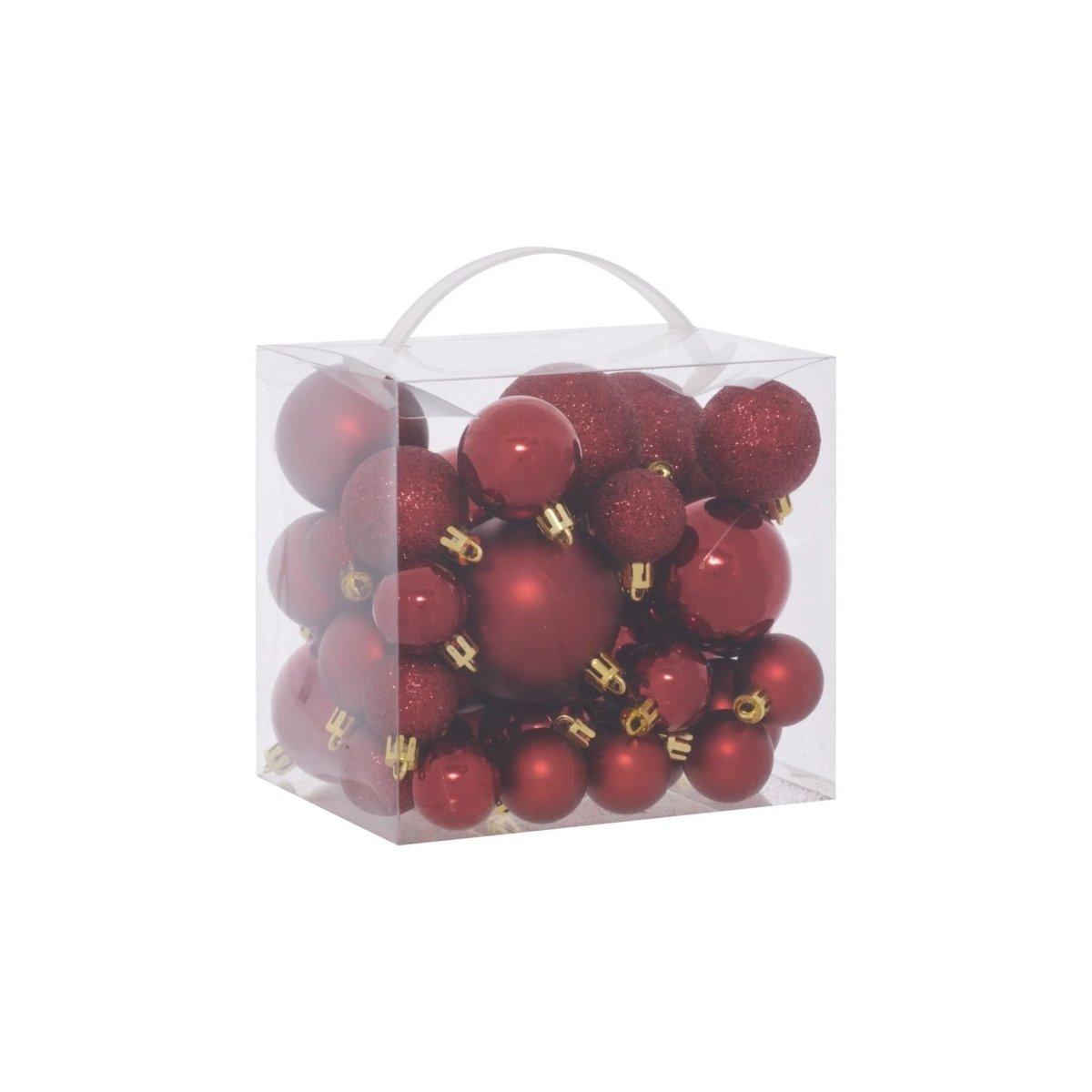 35-pk julekuler granatrød 2,9 cm - Lindas Dekor Julepynt