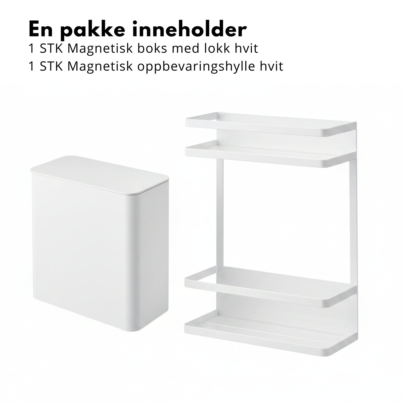 Smart sett til vaskemaskin hvit, 2 deler