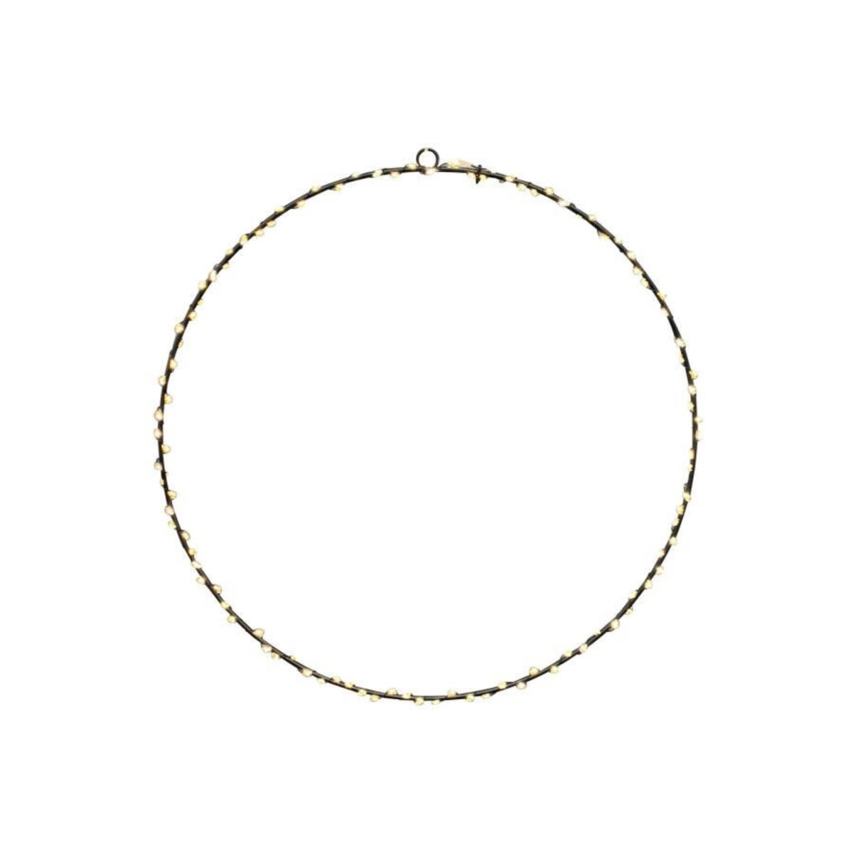 LED ring til oppheng sort metall 55 cm - Lindas Dekor Lysring
