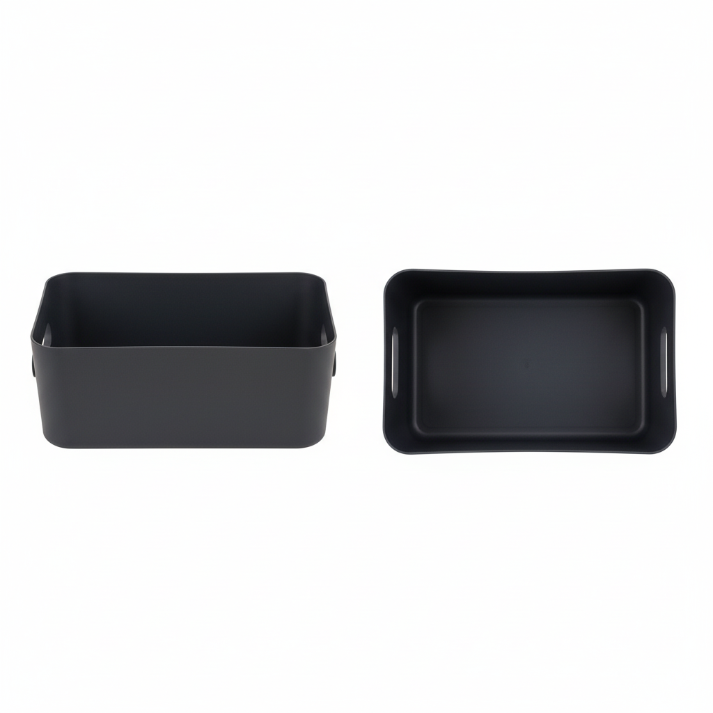 Sort organiseringsboks til bad, garderobe, gang og vaskerom