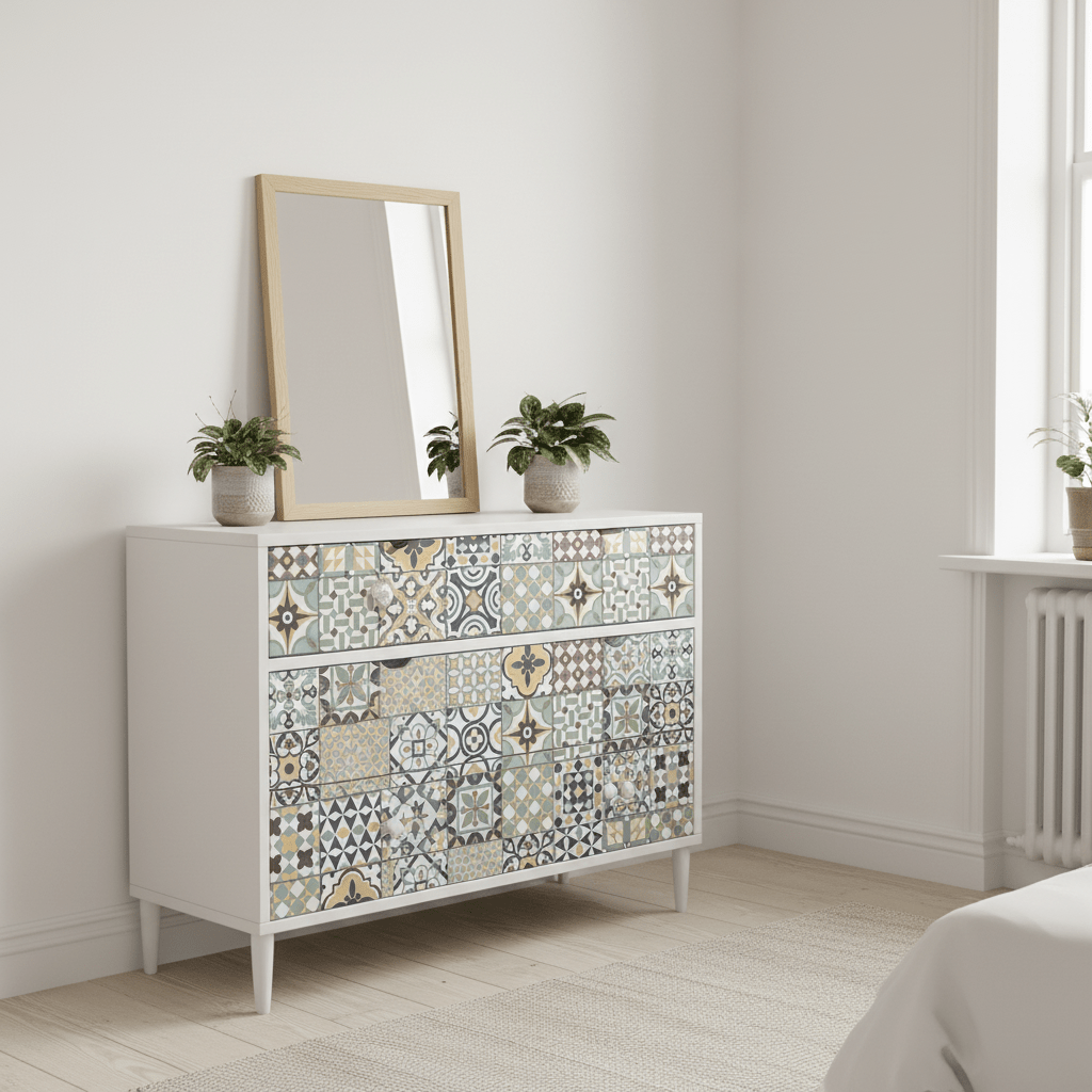Vareprøve: Premium Palma fliser kontaktplast 15 x 15 cm - Lindas Dekor