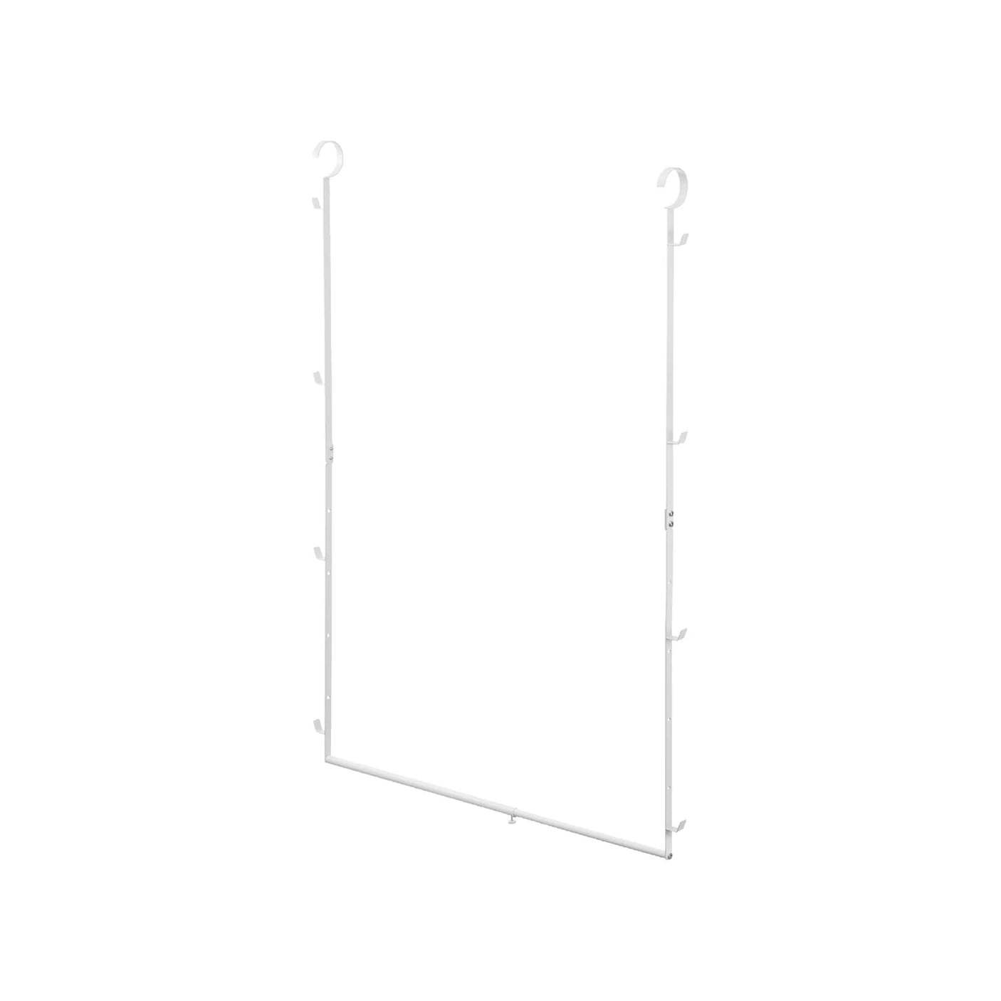 Justerbar garderobestang med 2 nivÄer i hvit til skap og klesoppbevaring