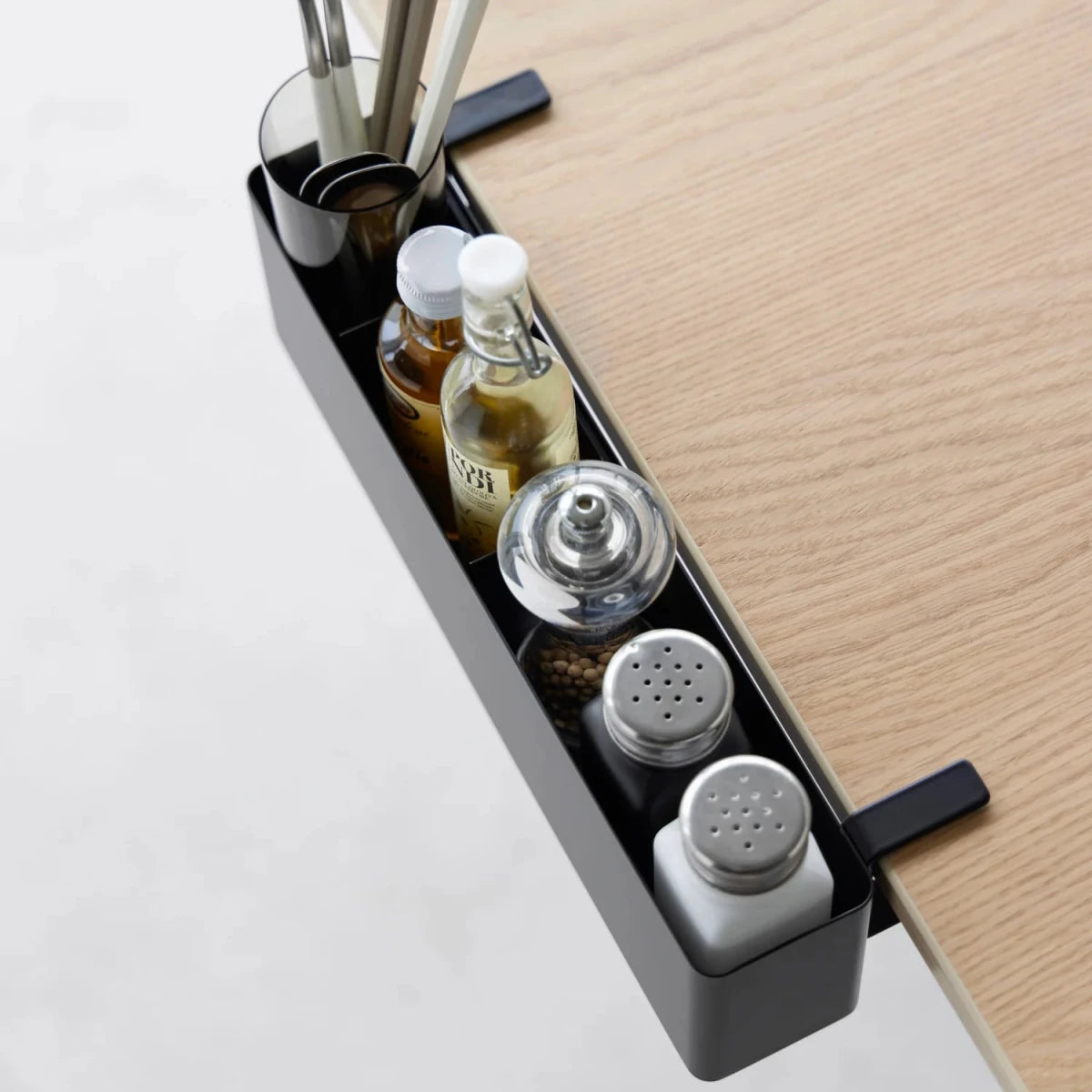 Smart oppbevaringsboks til bord, sort 30 x 10 cm - Lindas Dekor