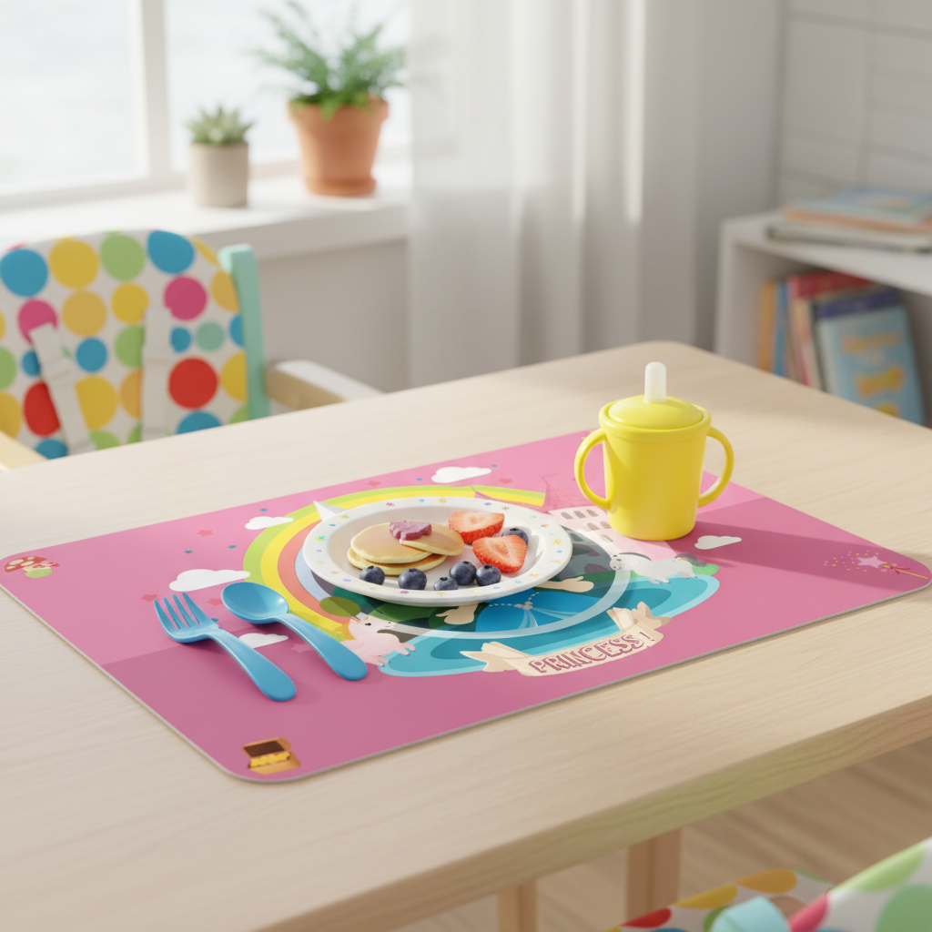 Bordbrikke prinsesse, rosa