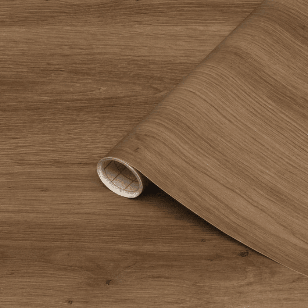 "Artisan Oak kontaktplast på hyller møbler eik treverk imitasjon autentisk eikestruktur skandinavisk stil"
