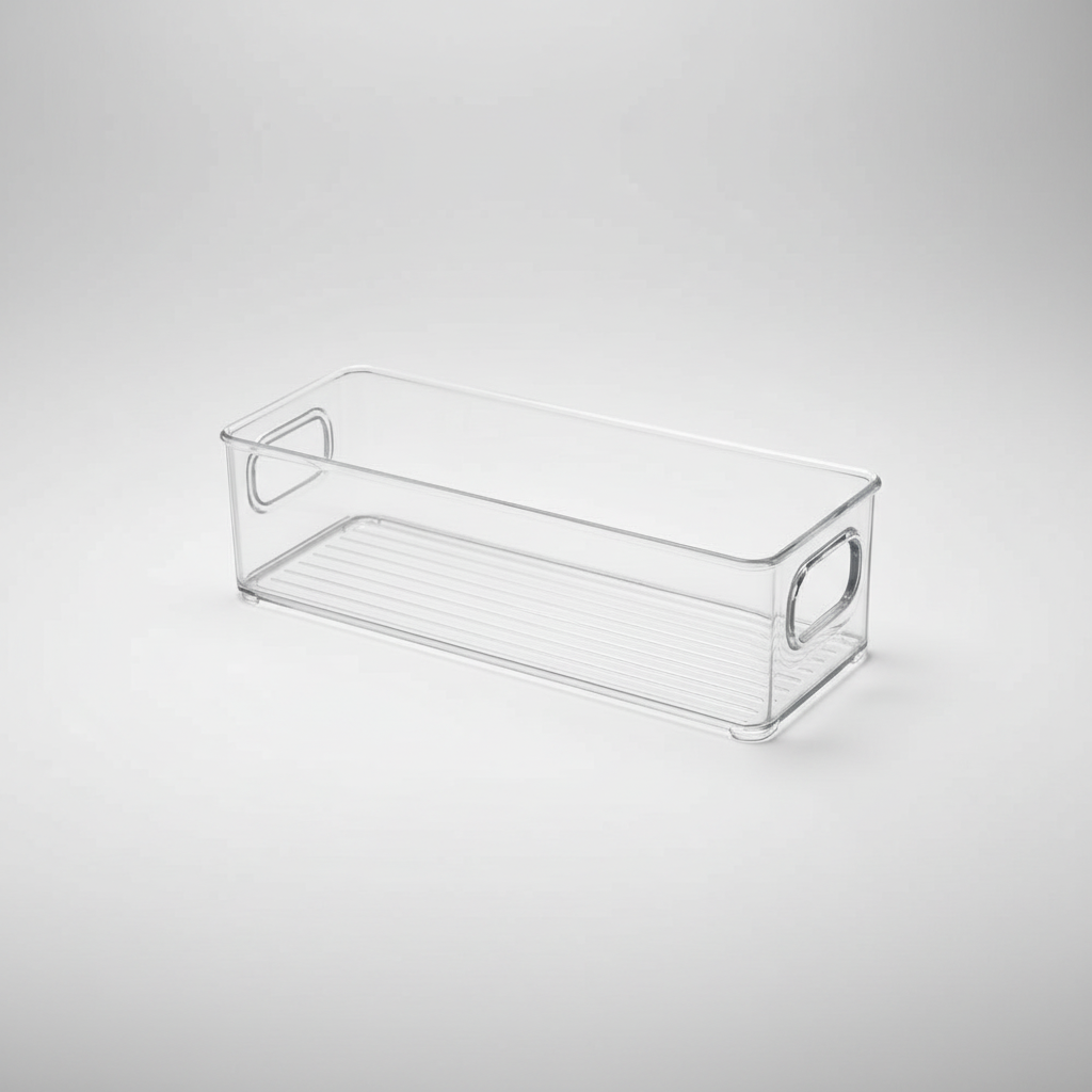 Oppbevaringsboks transparent, liten